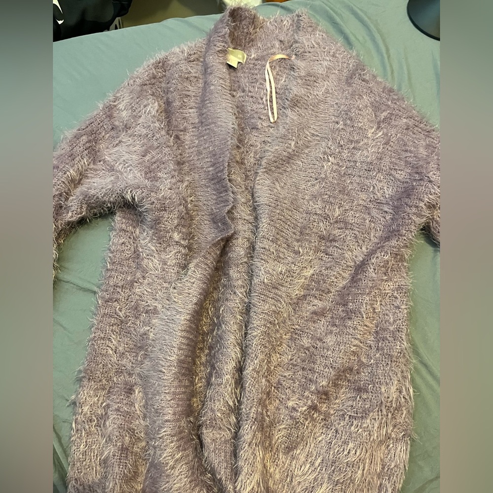Fuzzy cardigan